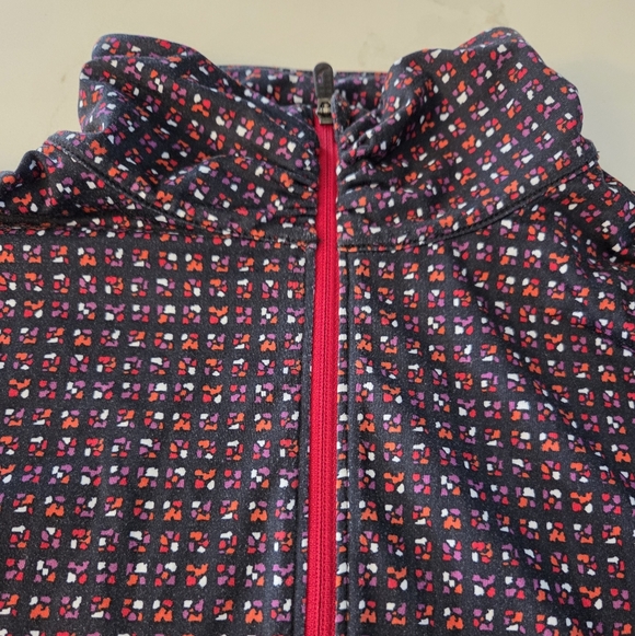 Lole Wicking Patterned Long Sleeve Active Pullover with Pink Accents - Picture 3 of 8